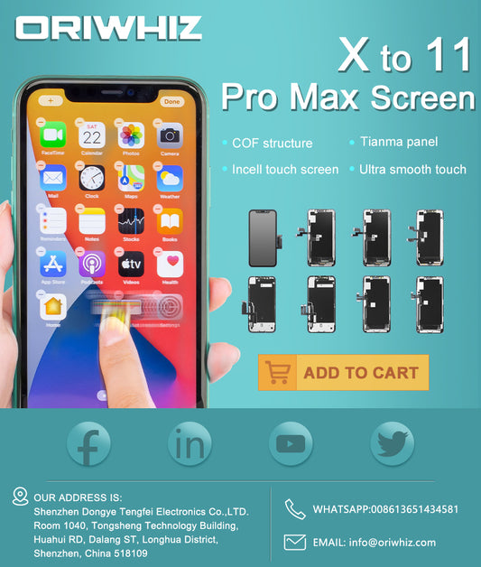 LCD - Full series compatible for iPhone X to 11 Pro Max