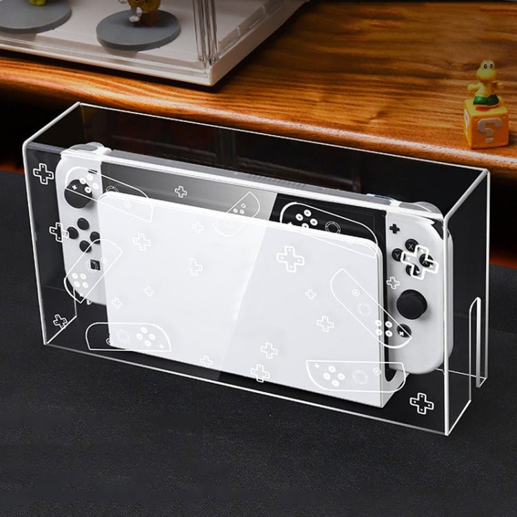 035 for Nintendo Switch/Oled Game Console Display Luminous Base Dustproof Cover, Spec:, Light Base, Transparent, White Label, Black Label, Handle, Jet Warrior, Noble, Gengar - ORIWHIZNintendo AccessoriesNintendo Accessories CasesToys & Hobbies