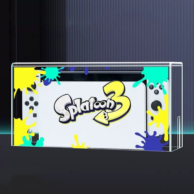 035 for Nintendo Switch/Oled Game Console Display Luminous Base Dustproof Cover, Spec:, Light Base, Transparent, White Label, Black Label, Handle, Jet Warrior, Noble, Gengar - ORIWHIZNintendo AccessoriesNintendo Accessories CasesToys & Hobbies