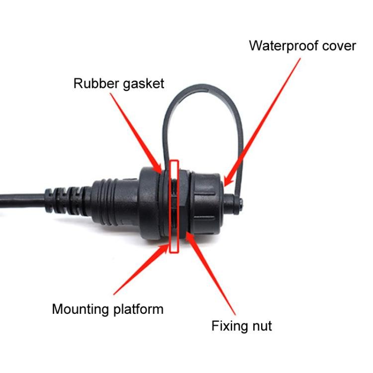0.3m Male To Female Extension Cable Car Waterproof Wire, Type - C 2.0, Type - C 3.0, Type - C 3.1 - ORIWHIZCar Replacement PartsDIY CablesIn Car