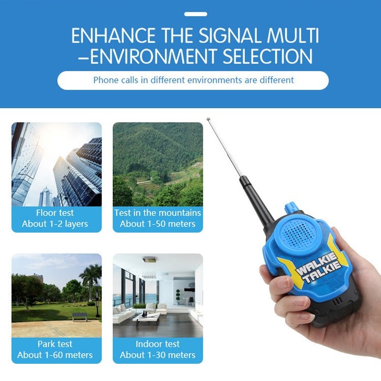 1 Pair Intelligent Wireless Call Walkie - Talkie Remote Dialogue Interactive Children Toys, 1 Pair Yellow, 1 Pair Green, 1 Pair Blue - ORIWHIZConsumer ElectronicsWalkie TalkieWalkie Talkie Children