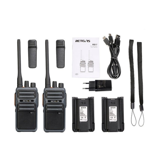 1 Pair RETEVIS RB617 PMR446 16CHS License - free Two Way Radio Handheld Walkie Talkie, EU Plug, RB617 - ORIWHIZConsumer ElectronicsHandheld Walkie TalkieRETEVIS