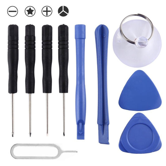 10 in 1 Repair Kits (4 x Screwdriver + 2 x Teardown Rods + 1 x Chuck + 2 x Triangle on Thick Slices + Eject Pin), 10 in 1 - ORIWHIZ