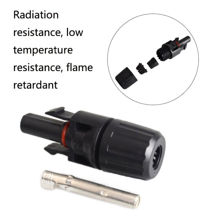 10 Sets MC4 Solar Photovoltaic Connector Waterproof Flame - Retardant Socket, MC4 - ORIWHIZCar Replacement PartsDIY CablesIn Car
