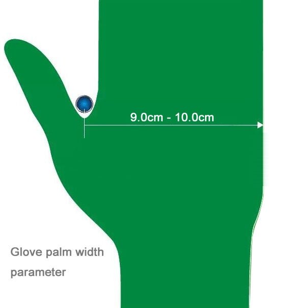 100 PCS AMMEX Durable Disposable Nitrile Rubber Gloves, Size: L - ORIWHIZ