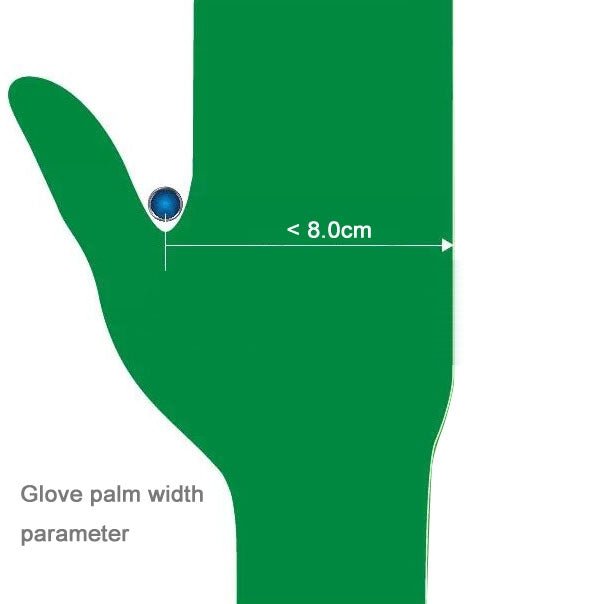 100 PCS AMMEX Durable Disposable Nitrile Rubber Gloves, Size: S - ORIWHIZ
