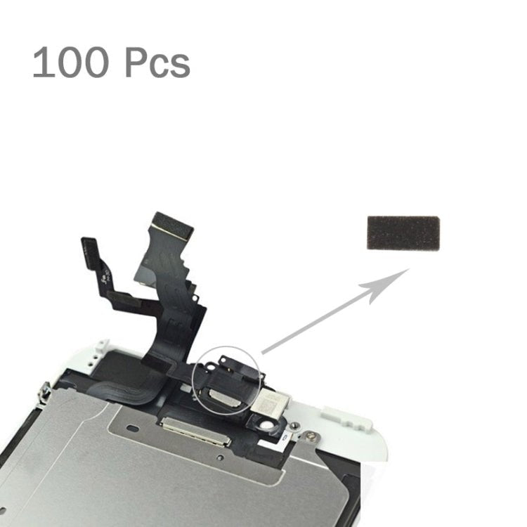 100 PCS for iPhone 6s Home Button Flex Cable Sponge Foam Slice Pads, For 6s - ORIWHIZ
