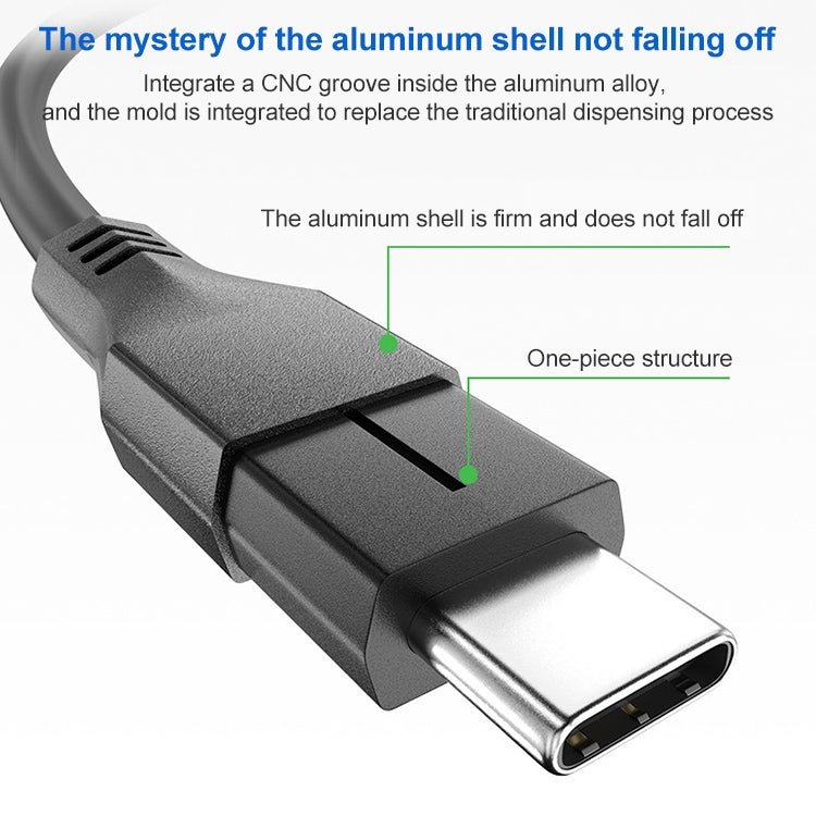 100W USB - C / Type - C 4.0 Male to USB - C / Type - C 4.0 Male Full - function Data Cable for Thunderbolt 3, 0.5m, 0.8m, 1m - ORIWHIZ