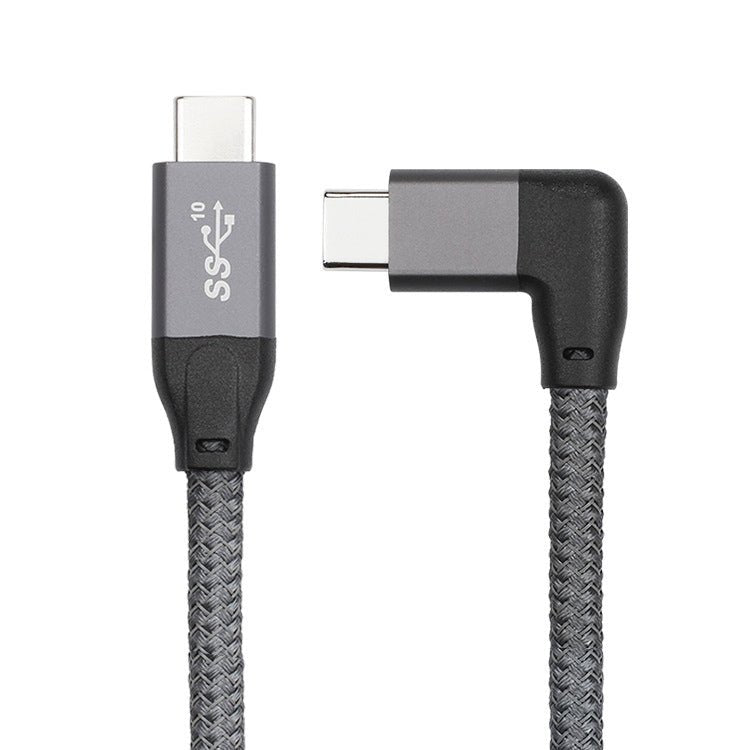 100W USB - C / Type - C Elbow to USB - C / Type - C Male Full - function Data Cable with E - mark, 0.5m, 1m, 1.5m - ORIWHIZ