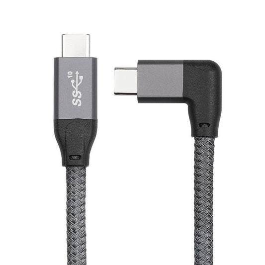 100W USB - C / Type - C Elbow to USB - C / Type - C Male Full - function Data Cable with E - mark, 0.5m, 1m, 1.5m - ORIWHIZ
