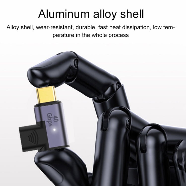 100W USB - C / Type - C Male to Female Elbow Magnetic Charging Adapter, 100W Elbow - ORIWHIZ