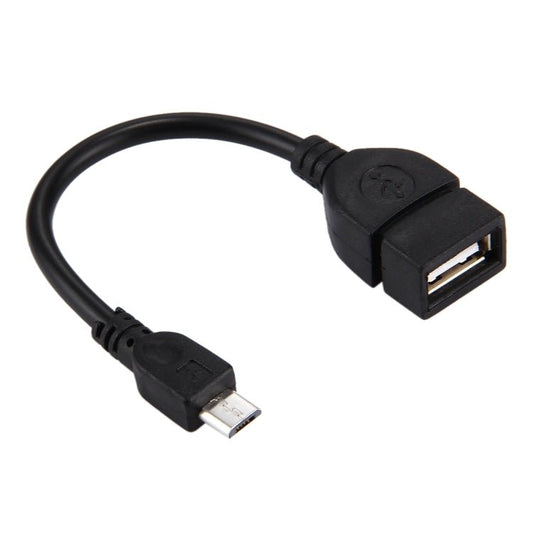 10cm USB A Female to Micro USB 5 Pin Male Adapter with OTG - ORIWHIZ
