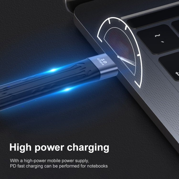 10Gbps USB Male to USB Female Soft Flat Sync Data Fast Charging Cable, USB Male to USB Female - ORIWHIZ