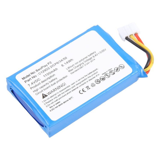 1100mAh C129D2 Battery Replacement For Bang&Olufsen B&O BeoPlay P2, For Bang&Olufsen B&O BeoPlay P2 - ORIWHIZ