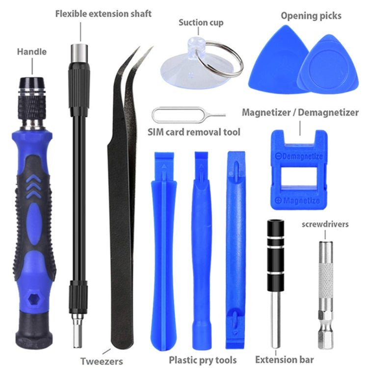 115 in 1 Screwdriver Repair Tools Kit, Plastic Handle - ORIWHIZ
