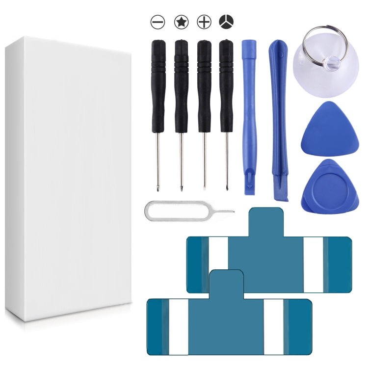 12 in 1 Repair Kits (4 x Screwdriver + 2 x Teardown Rods + 1 x Sucker+ 2 x Triangle on Thick Slices + Eject Pin + 2 x Battery Tape), 12 in 1 Repair Kits - ORIWHIZ