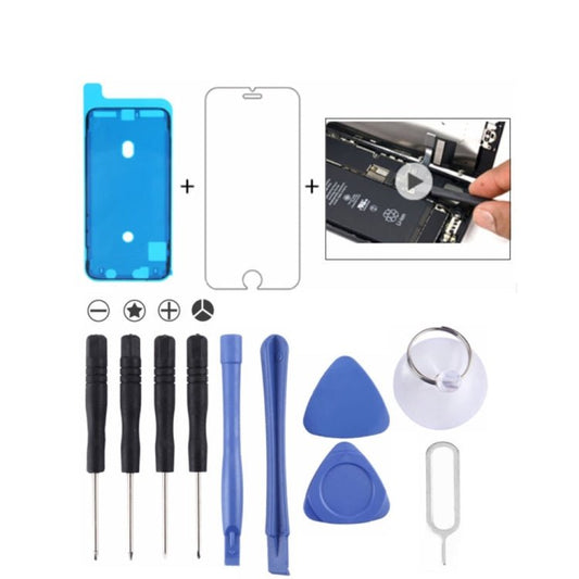 12 in 1 Repair Kits & Gifts (4 x Screwdriver + 2 x Teardown Rods + 2 x Triangle on Thick Slices + 1 x Eject Pin + 1 x Chuck + 1 x Waterproof Sticker + 1 x Tempered Glass), 12 in 1 Repair Kits & Gifts - ORIWHIZ