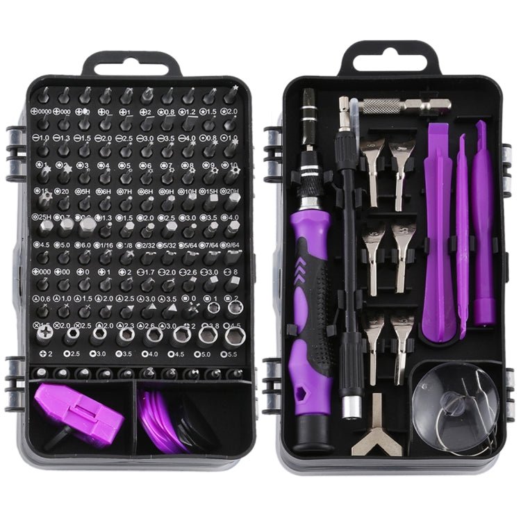 135 in 1 DIY Mobile Phone Disassembly Tool Clock Repair Multi - function Tool Screwdriver Set, 135 in 1 (Gray), 135 in 1 (Red), 135 in 1 (Purple) - ORIWHIZ