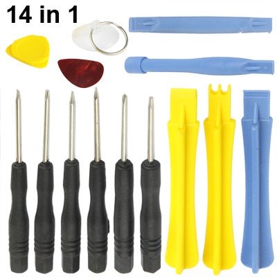 14 in 1 (Screwdrivers + Plastic Opening Tools) Professional Premium Precision Phone Disassembly Tool, 14 in 1 - ORIWHIZ
