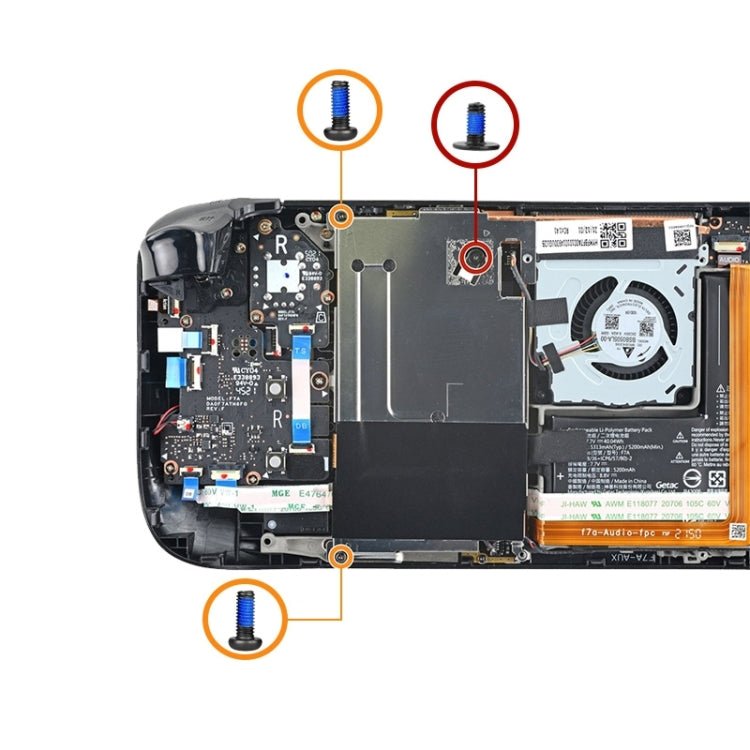 14 in 1 Steam Deck Abschirmung + Back Cover + Fan + Hard Disk Screw Set, 14 in 1 - ORIWHIZ