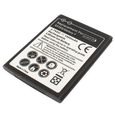 1500mAh Replacement Battery for Galaxy Y / S5360, Neutral 1500mAh - ORIWHIZ