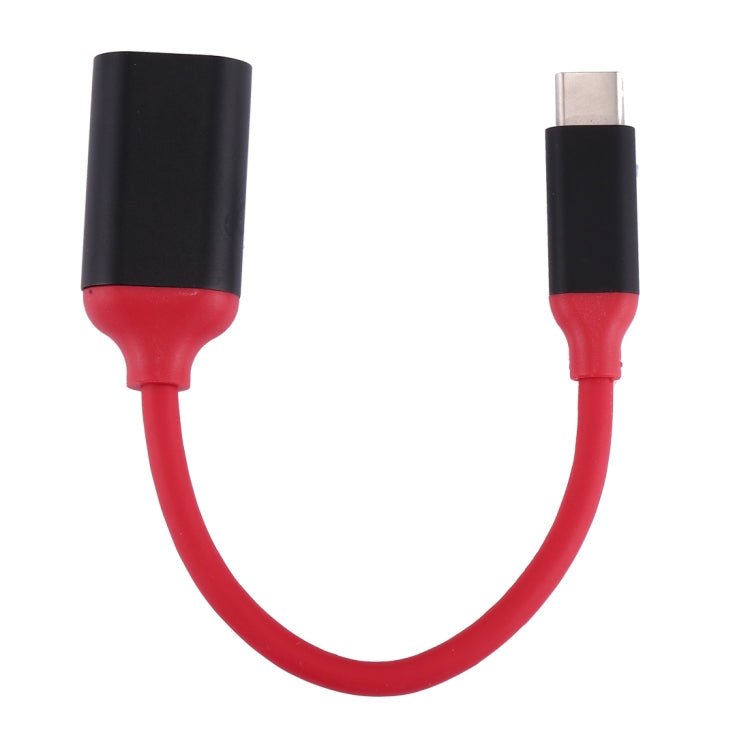 15cm Aluminum Alloy Head USB - C / Type - C 3.1 Male to USB 3.0 Female OTG Converter Adapter Cable - ORIWHIZ