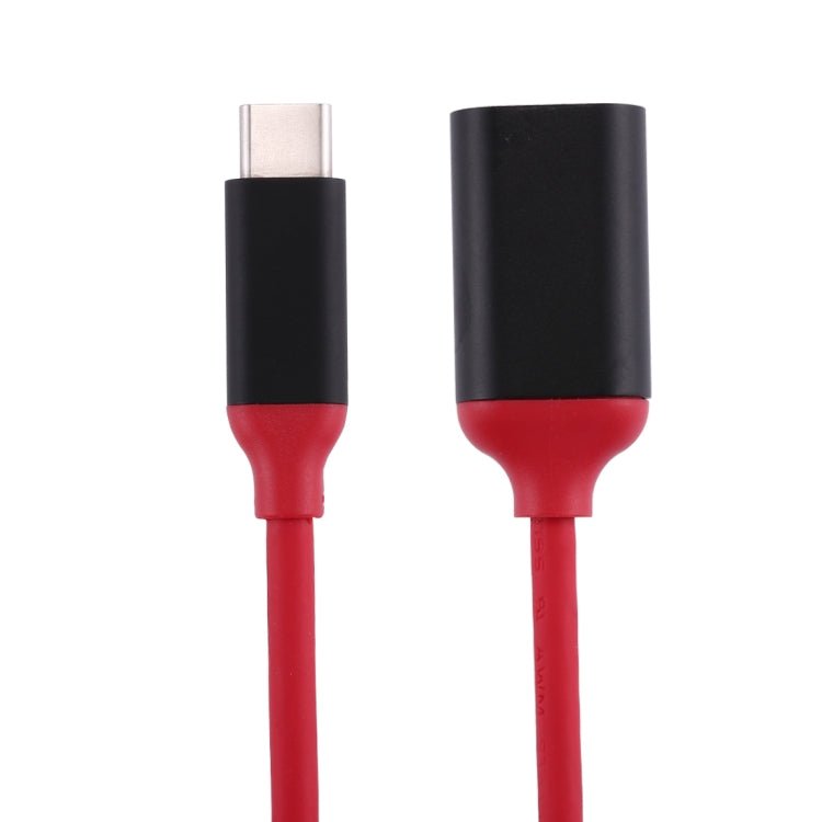 15cm Aluminum Alloy Head USB - C / Type - C 3.1 Male to USB 3.0 Female OTG Converter Adapter Cable - ORIWHIZ
