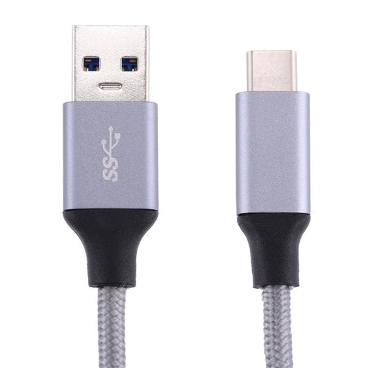 1m Wires Woven Metal Head USB - C / Type - C 3.1 to USB 3.0 Data / Charger Cable - ORIWHIZ