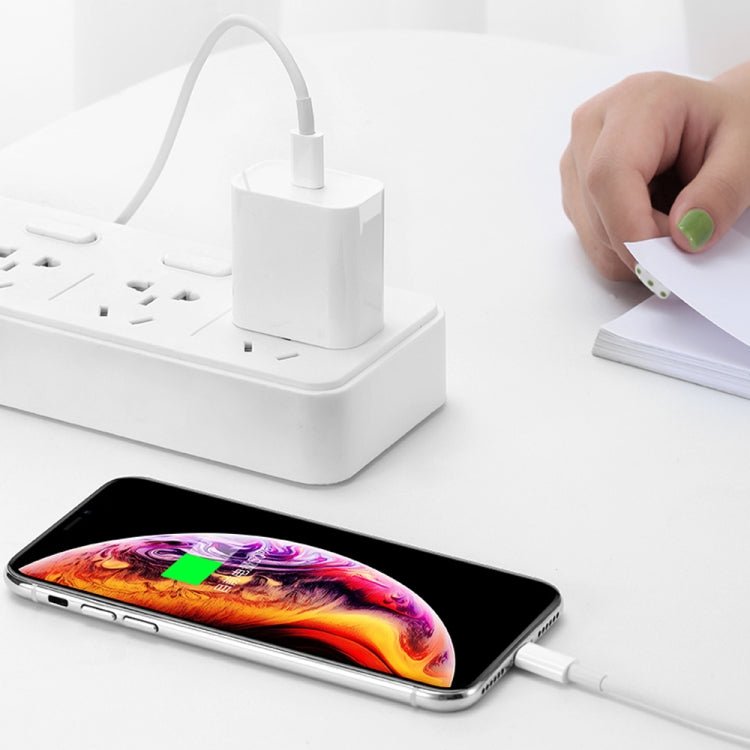 2 in 1 Single USB - C / Type - C Port Travel Charger + 3A PD 3.0 USB - C / Type - C to USB - C / Type - C Fast Charge Data Cable Set, Cable Length: 1m, 18W 1m - ORIWHIZ