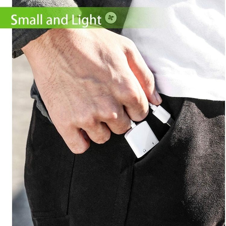 2 in 1 USB - C Adapter with 3.5mm Headphone Jack, Compatible for iPad Pro and Type - C Jack Phone, 2 in 1 - ORIWHIZ