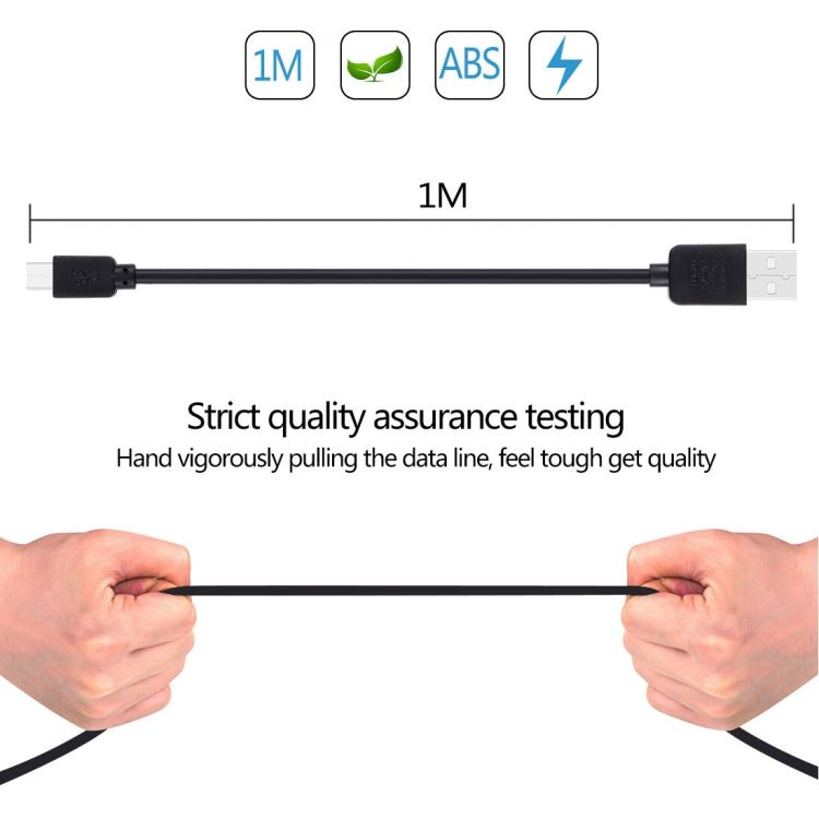2 PCS HAWEEL 1m High Speed Micro USB to USB Data Sync Charging Cable Kits For Galaxy, Huawei, Xiaomi, LG, HTC and other Smart Phones, 2pcs - ORIWHIZ