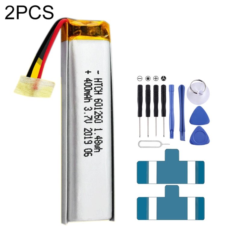 2 PCS Li - Polymer Battery Replacement, 602030 300mAh, 523450 1000mAh, 102050 1000mAh, 902030 500mAh, 803040 900mAh, 802035 500mAh, 602035 400mAh, 582728 400mAh, 103450 1800mAh, 603035 600mAh, 103040 1200mAh, 602535, 601260 400mAh, 803450 1500mAh - ORIWHIZ