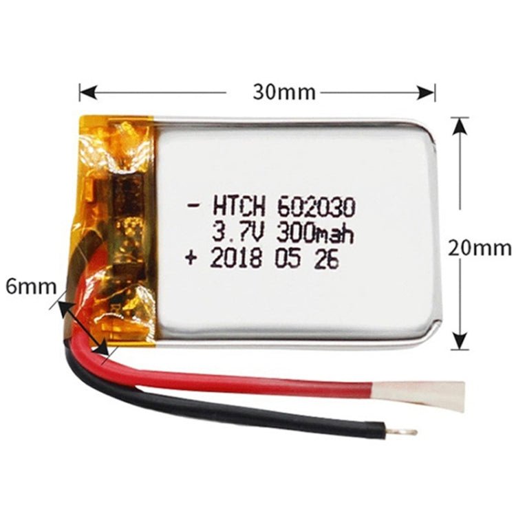 2 PCS Li - Polymer Battery Replacement, 602030 300mAh, 523450 1000mAh, 102050 1000mAh, 902030 500mAh, 803040 900mAh, 802035 500mAh, 602035 400mAh, 582728 400mAh, 103450 1800mAh, 603035 600mAh, 103040 1200mAh, 602535, 601260 400mAh, 803450 1500mAh - ORIWHIZ