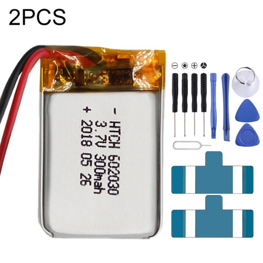 2 PCS Li - Polymer Battery Replacement, 602030 300mAh, 523450 1000mAh, 102050 1000mAh, 902030 500mAh, 803040 900mAh, 802035 500mAh, 602035 400mAh, 582728 400mAh, 103450 1800mAh, 603035 600mAh, 103040 1200mAh, 602535, 601260 400mAh, 803450 1500mAh - ORIWHIZ