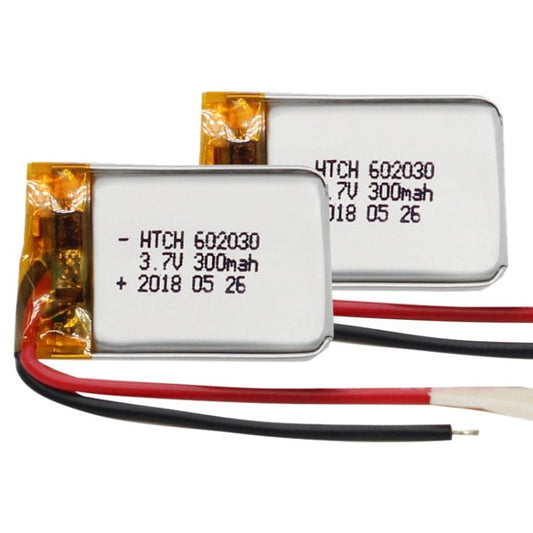 2 PCS Li - Polymer Battery Replacement, 602030 300mAh, 523450 1000mAh, 102050 1000mAh, 902030 500mAh, 803040 900mAh, 802035 500mAh, 602035 400mAh, 582728 400mAh, 103450 1800mAh, 603035 600mAh, 103040 1200mAh, 602535, 601260 400mAh, 803450 1500mAh - ORIWHIZ