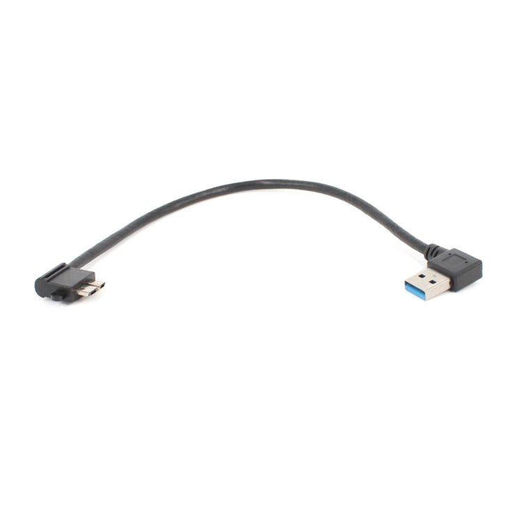 2 PCS USB 3.0 Right Elbow Male to Micro USB 3.0 Elbow Charging Data Cable, Cable Length: 27cm, Right Elbow - ORIWHIZ