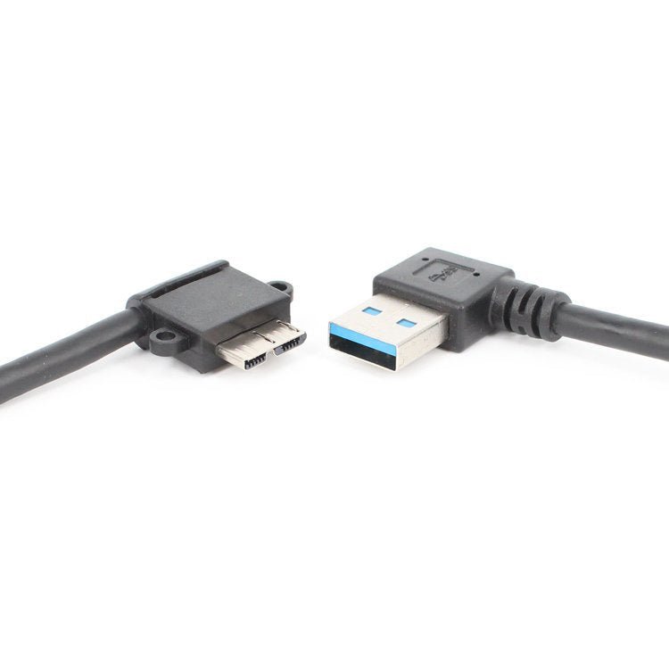 2 PCS USB 3.0 Right Elbow Male to Micro USB 3.0 Elbow Charging Data Cable, Cable Length: 27cm, Right Elbow - ORIWHIZ