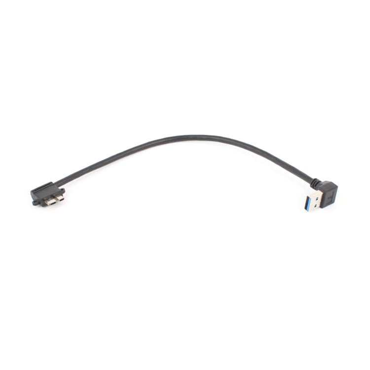 2 PCS USB 3.0 Upper Elbow Male to Micro USB 3.0 Elbow Charging Data Cable, Cable Length: 27cm, Upper Elbow - ORIWHIZ
