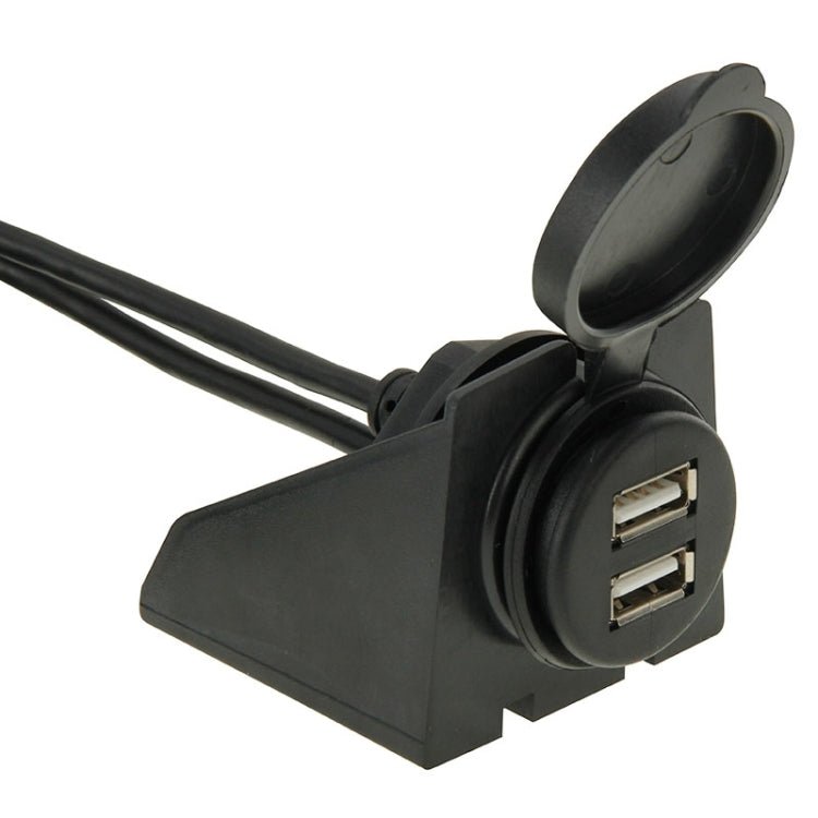 2 USB 2.0 Male to Female Extension Cable with Car Flush Mount, Length: 2m, 2 USB 2.0 Male to Female - ORIWHIZCar Replacement PartsDIY CablesIn Car