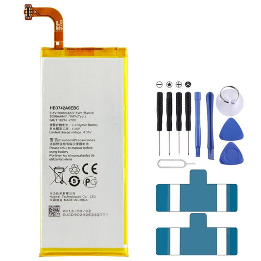 2000mAh Replacement Battery for Huawei Ascend P6(Gold), 2000mAh Black, 2000mAh Gold - ORIWHIZ