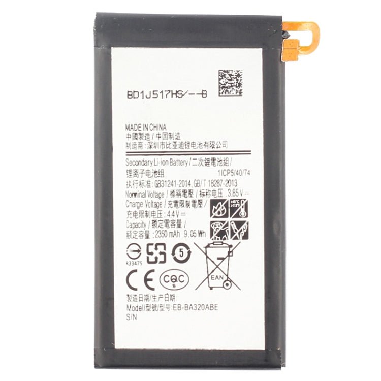 2350mAh Li - Polymer Battery EB - BA320ABE for Samsung Galaxy A3 (2017) / A320AA320F, For Galaxy A3 (2017) - ORIWHIZ