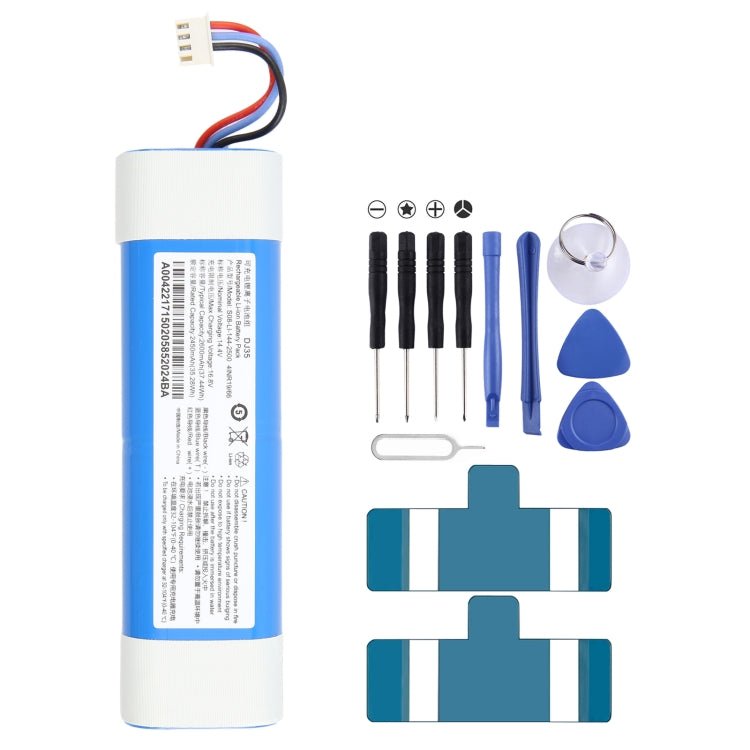 2450mAh S08 - LI - 144 - 2500 Battery Replacement For Deebot DJ35 36 DN55 DK520, For Deebot DJ35 36 DN55 DK520 - ORIWHIZ
