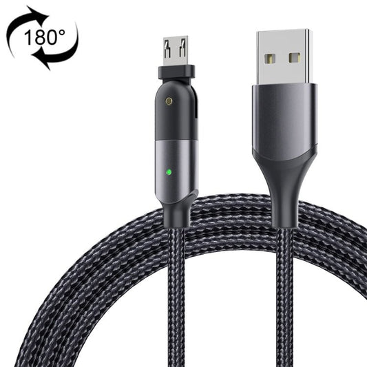 2.4A USB to Micro USB 180 Degree Rotating Elbow Charging Cable, 1.2m Micro USB, 2m Micro USB - ORIWHIZ