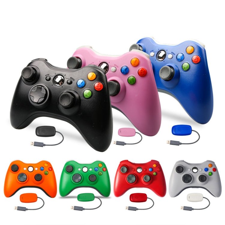 2.4G Wireless Game Controller For Xbox 360, White, Pink, Red, Green, Blue, Black, Orange - ORIWHIZMicroSoft AccessoriesMicroSoft Accessories GamepadToys & Hobbies