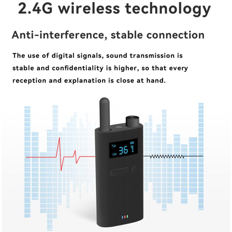 2.4G Wireless Office Conference Tour Guide Explainer One - Way One - To - Many Explainer Microphone, YWI22 Transmitter, YWI22 Receiver - ORIWHIZConsumer ElectronicsHandheld Walkie TalkieWalkie Talkie