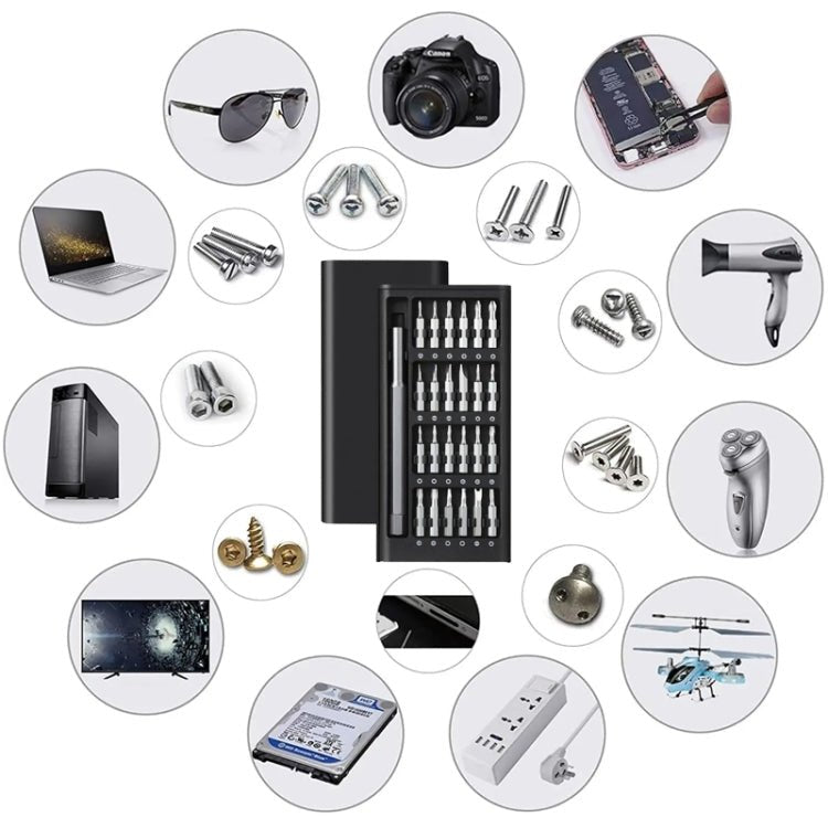 25 in 1 Screwdriver Set Magnetic Repair Tools, Aluminum Alloy Handle, 25 in 1 - ORIWHIZ