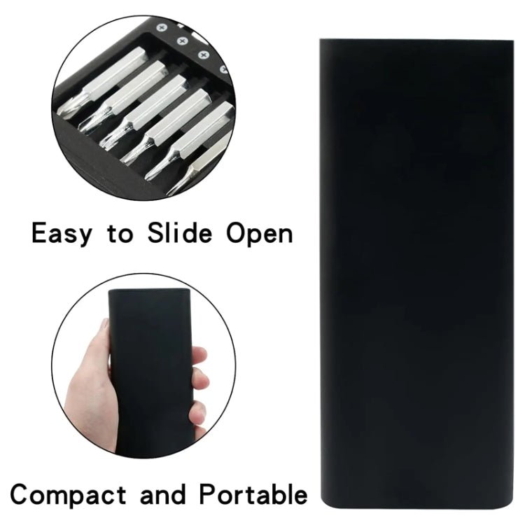 25 in 1 Screwdriver Set Magnetic Repair Tools, Aluminum Alloy Handle, 25 in 1 - ORIWHIZ