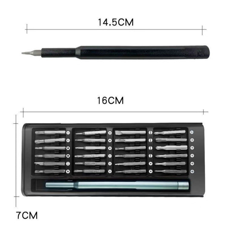25 in 1 Screwdriver Set Magnetic Repair Tools, Plastic Handle, 25 in 1 - ORIWHIZ