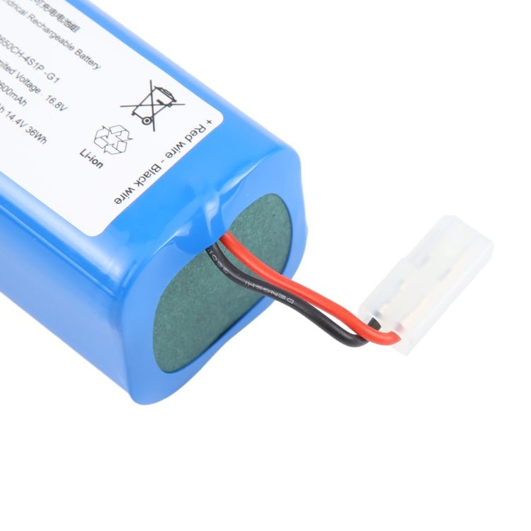 2500mAh 14.4V 36Wh H18650CH - 4S1P Original Sweeping Machine Battery Replacement For Xiaomi MIJIA G1, For Xiaomi MIJIA G1 - ORIWHIZ