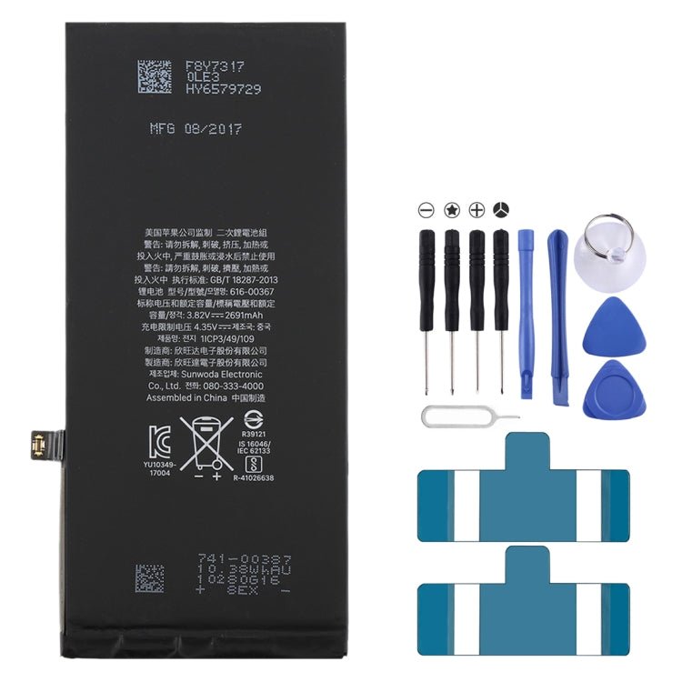 2691mAh Li - ion Battery for iPhone 8 Plus, For iPhone 8P - ORIWHIZ